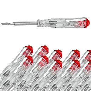 KIT 10 CHAVE TESTE 140MM 100-500V SPARTA