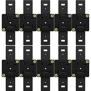 KIT 10 TOMADAS DE TELEFONE 4 POLOS PADRÃO TELEBRAS PT IRIEL