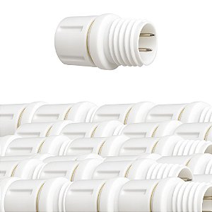 KIT 20 CAPA EMENDA PARA MANGUEIRA DE LED REDONDA 2 PINOS