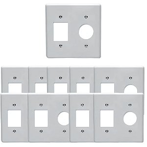KIT COM 10PCS PLACA 4X4 PARA 2 FUNCOES C/ TOMADA
