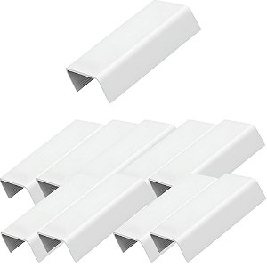 KIT 10 PCS MATA JUNTA 20X10 EMENDA P/ CANALETAS BRANCO