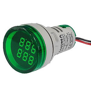 CONTADOR PULSO DIGITAL 22MM 0999999 VERDE 127-220-380V LUKMA