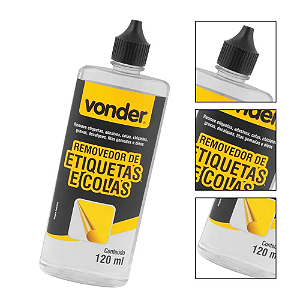 REMOVEDOR DE ETIQUETAS/COLAS 120ML VONDER