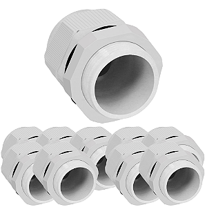 KIT 10 PRENSA CABO BSP 1/2 POL 6-12MM CINZA SIBRATEC