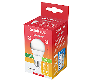 LAMPADA SUPERLED ALTA POTENCIA 15W 1311 LM E27 6500K OUROLUX