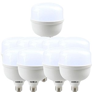 KIT 10 LAMPADA SUPERLED 30W 2400 LM E27 6500K OUROLUX