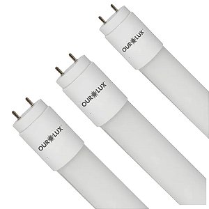 KIT 03 LAMPADA SUPERLED LED TUBOLAR T5 9W 60CM 4000K OUROLUX