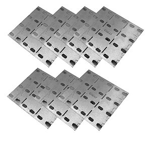 Kit Com 7 Pçs - Tala Emenda Para Eletrocalha 140x130mm