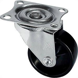 RODIZIO GIRATORIO 38MM  25KG 7629ME13-ZI-ALIANCA