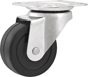 RODIZIO GIRATORIO 25KG  2" POL LEVE PRETO VONDER