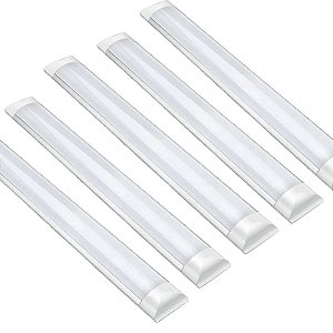 KIT 5 LUMINARIA LED SLIM 36W 100CM 6500K BIVOLT OUROLUX