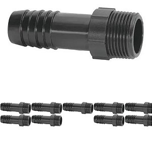 KIT 10 PCS ESPIGAO CONEXAO ADAPTADOR ROSCA 3/8-1/2 PT AMANCO