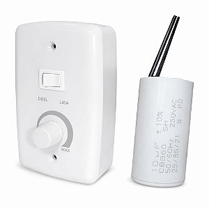 Kit Controle Ventilador Oscilante Bivolt Caixa + Capacitor
