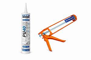 Aplicador Manual 9"+PU40 Cinza Reforçado Kit Para Construção