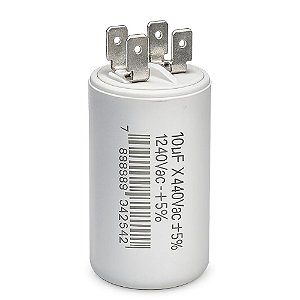 CAPACITOR METALIZADO 10 UF X 440V C/ TERMINAL