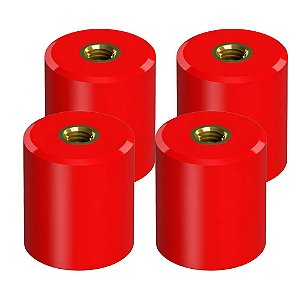 KIT 4 ISOLADOR EPOXI MNS 16X25 BUJAO M6