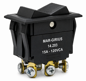 Chave Interruptor PARAFUSO Gangorra Bipolar Liga Desl Liga 15a 14203