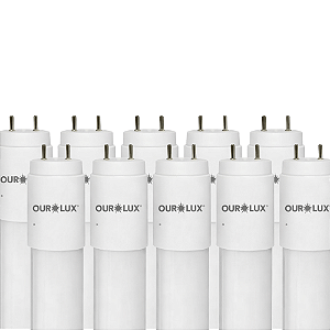 KIT 10 LAMPADA SUPERLED LED TUBOLA T5 18W120CM 4000K OUROLUX