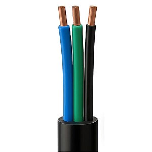 CABO PP FLEXÍVEL 3X1,5MM 500V COBRECOM TRIPOLAR EXTENSÃO ELÉTRICA