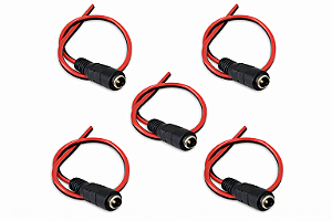 KIT 5 RABICHO 20CM P4 FEMEA FIO PT VM