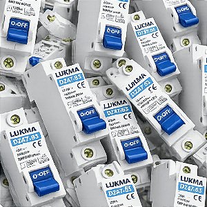 DISJUNTOR DIN UNIPOLAR CURVA C LUKMA 10A ATÉ 80A