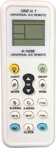Controle Remoto Universal Ar Condicionado K-1028E 1000 em 1 LCD Quente Frio