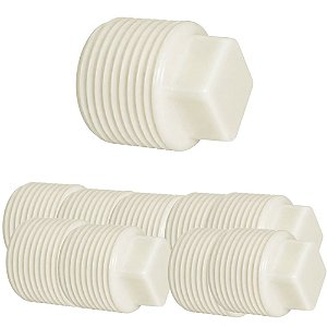 KIT 10 PLUG ROSCA 1/2" PLASTUBOS 96133 TAMPAO