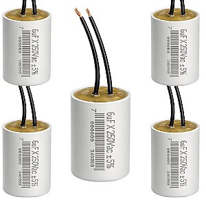 KIT 05 CAPACITOR PERMANENTE C/CABO 50,0 UF/250V TRIO