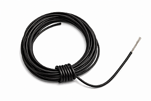 KIT 10MT CABO FIO TIAFLEX CABINHO 0,14MM 26 PRETO