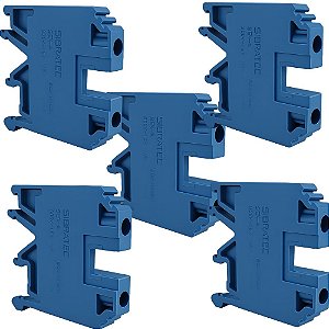 KIT 5 BORNE SAK 4,00MM SAK-4BL AZUL