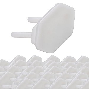 KIT 20 PROTETOR TOMADA CINZA MARGIRUS