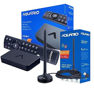 KIT CONVERSOR + ANTENA  DIGITAL AQUARIO DTV9000