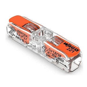 CONECTOR WAGO 1VIAS  P CABO ATE 4MM 32A 2212411 TRANSPARENTE
