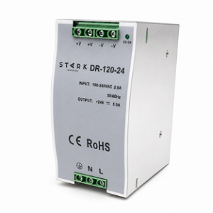 FONTE CHAVEADA P/ TRILHO DIN 24VCC 5A 120W BIVOLT ST
