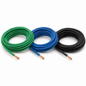15 METROS CABO FLEXIVEL 10,0 MM2 750V VD AZ PT COBRECOM