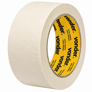 Fita Crepe Vonder 48mm x 50m para Mascaramento, Fixação Leve e Uso Geral