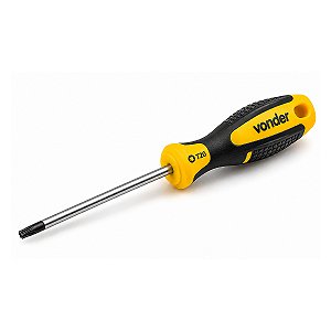 Chave Torx Hexalobular T20 Reta com Cabo Vonder para Parafusos Torx