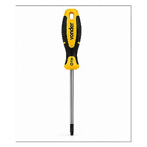 Chave Torx Hexalobular T27 Reta com Cabo Vonder para Parafusos Torx