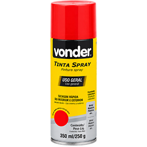 Tinta Spray Vermelha 350ml Vonder