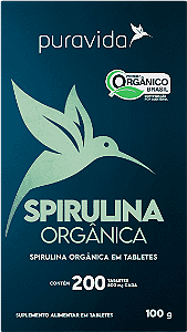 PURAVIDA SPIRULINA ORGÂNICA - 200 tablets de 500mg