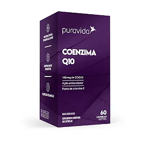 PURAVIDA Coenzima Q10 Vitamina E - Antioxidante 60 Cápsulas