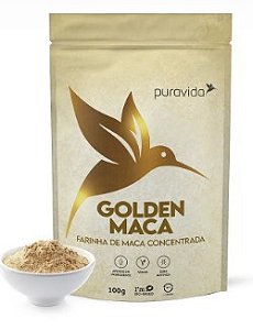 PURAVIDA GOLDEN MACA - MACA PERUANA CONCENTRADA, SEM GLÚTEN, VEGANO 100 G