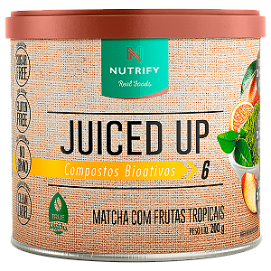 JUICED UP - MATCHA E LIMAO - 200G  Bebida Energética Natural - Nutrify