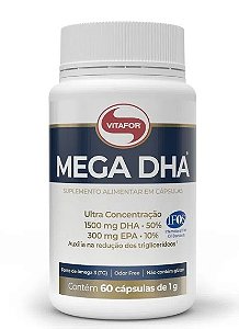 ÔMEGA 3 - Mega DHA - 60 cap - Vitafor