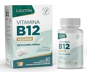 Vitamina B12 (Metilcobalamina) 9,94mcg - 60 Comprimidos | Lauton Nutrition