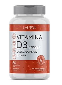 Vitamina D3 2.000UI - 60 Comp | Lauton Nutrition