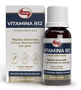 Vitamina B12 gotas - 20ml menta - Vitafor