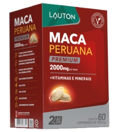 Maca Peruana Premium - 2000mg - 60 Comprimidos | Lauton Nutrition