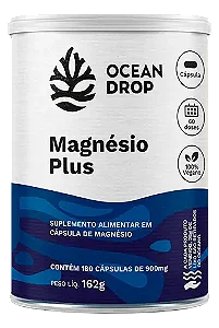 MAGNÉSIO QUELADO PLUS ação muscular e metabolismo energético. 350MG OCEAN DROP