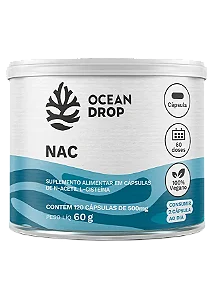 NAC N-acetil L-cisteína 120 CÁPSULAS 500mg- OCEAN DROP
